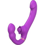 Female Dildo Vibrator – The Ultimate G-Spot & Clitoral Pleasure Toy with 10 Vibrations and 5 Slapping Modes