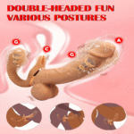 Strapless Double Ended Vibrating Dildo | 9-Mode G-Spot & Clitoral Stimulator for Female Couples - Image 4