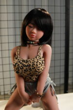 Wild 13kg Cute Anime Sex Doll: Young-Looking Medium Breasts with Leopard Print Sass!