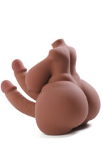 Ebony Futa Sex Doll Torso – 29cm Shemale Torso with Dual Daring Delights! - Image 4