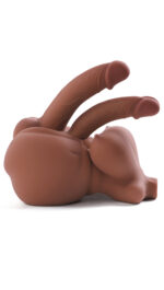 Ebony Futa Sex Doll Torso – 29cm Shemale Torso with Dual Daring Delights! - Image 3